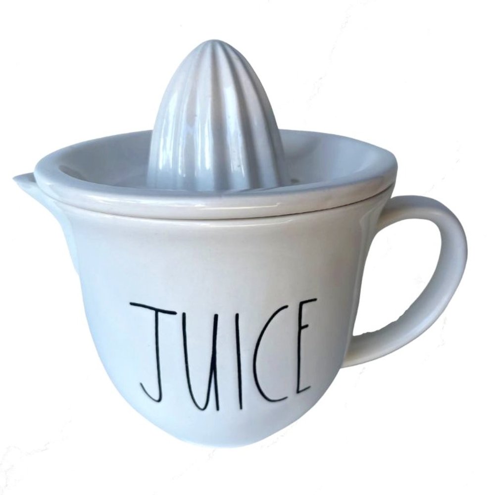 Rae Dunn Juicer With Black Writing